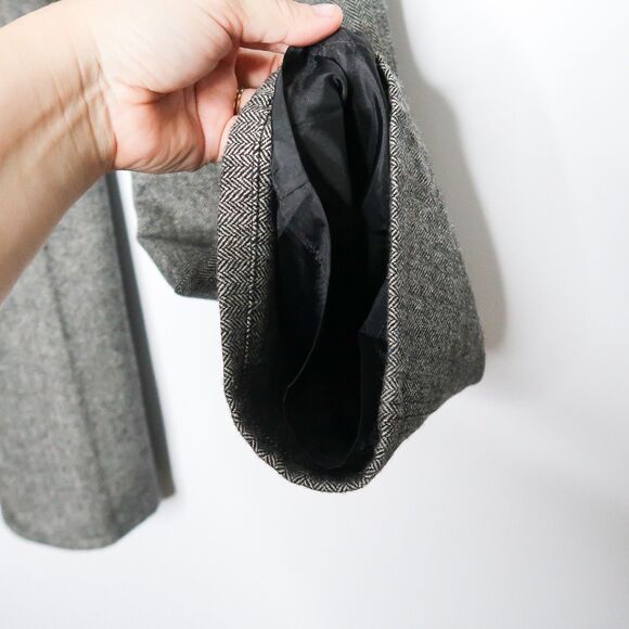 Tommy Hilfiger Womens Wool Blend Pants Size 12 Chevron Straight‎ Leg Career - Picture 10 of 10